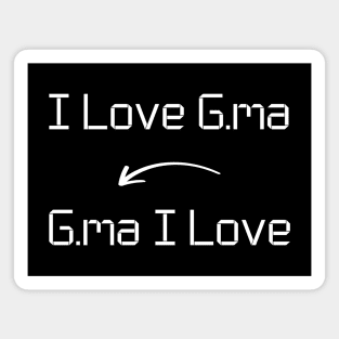 I love Grandma T-Shirt mug apparel hoodie tote gift sticker pillow art pin Magnet